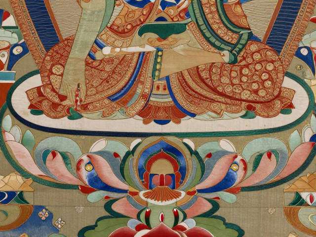 堆绫绣宗教题材装饰画，成品收藏价值高，软刷轻掸巧保养