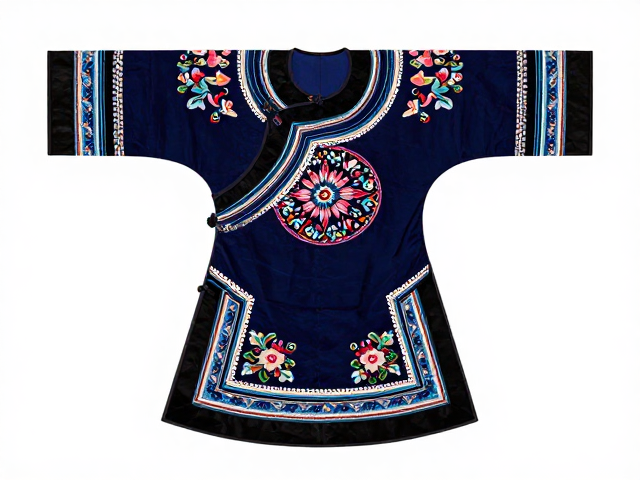 缠针绣装饰画成品，轮廓饱满清晰，源自民间服饰装饰的匠心之美
