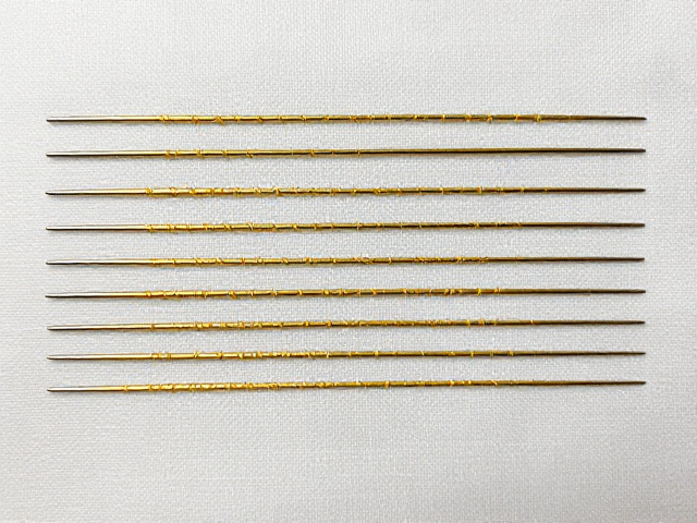缠针技法中的等距排列与线迹控制