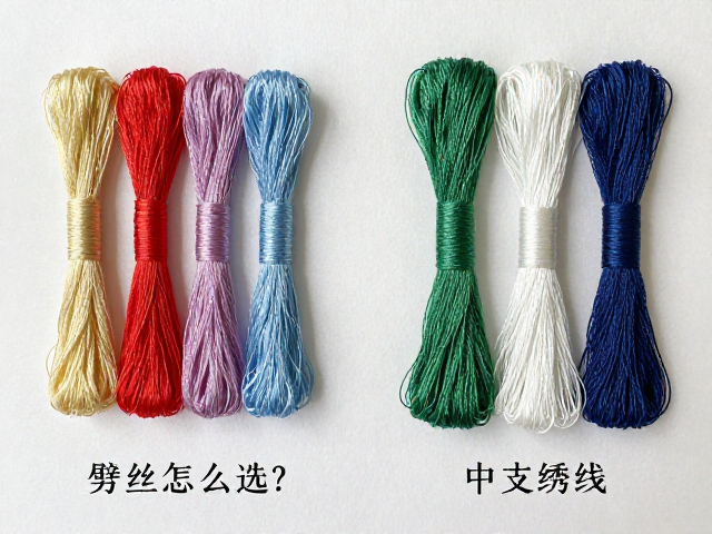 劈丝绣线的工艺特点与应用场景