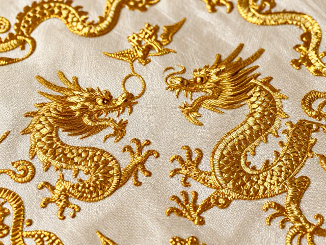 龙凤纹样金银线的材质甄别与选购