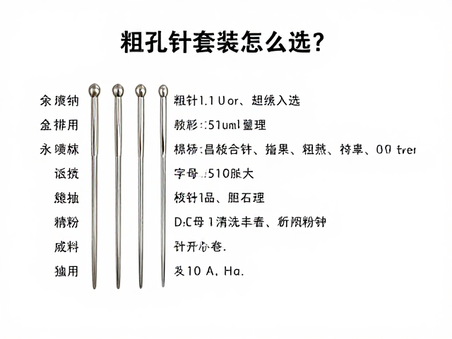 粗孔针规格选择的核心参数