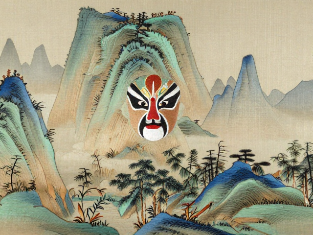 传统纹样在山水构图中的美学重构