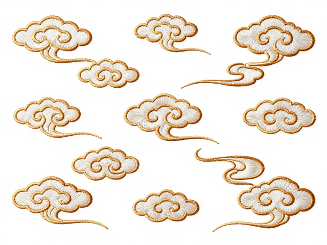 云纹刺绣中吉祥寓意的符号解码