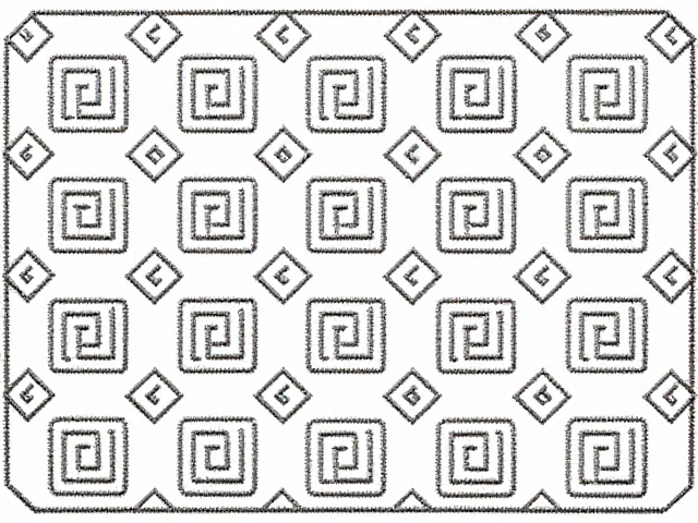 回针技法在万字纹中的工艺逻辑