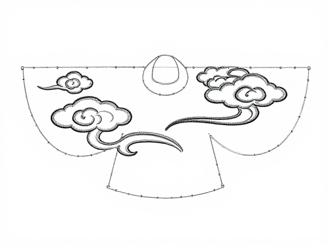 钉线技法在云纹立体表现中的应用规范