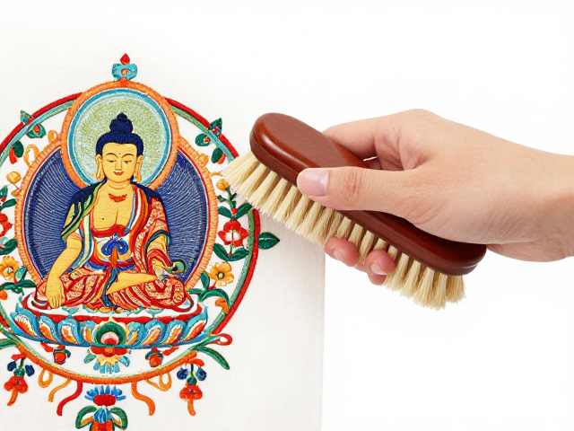 软刷除尘的标准操作手法