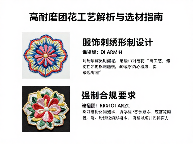 服饰刺绣形制设计，高耐磨团花工艺解析与选材指南
