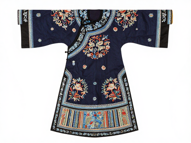 汉服刺绣挂幅，图案对称讲究与形制解析