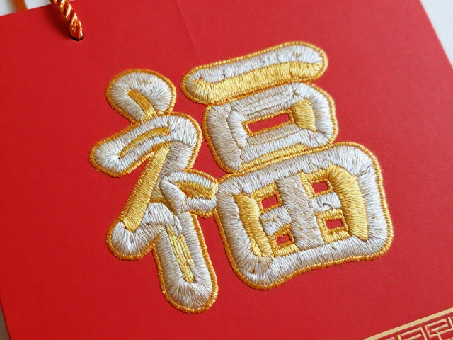 节庆送礼首选，刺绣形制工艺配饰，针脚细密显质感