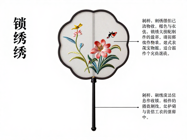 锁绣工艺的技术原理与视觉表现特性