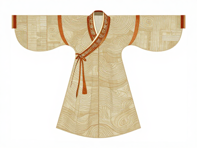 汉代刺绣工艺素材，礼仪服章线条流畅舒展，复原传统美学细节