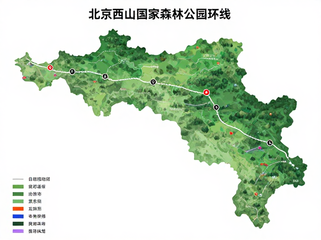推荐路线一:北京西山国家森林公园环线