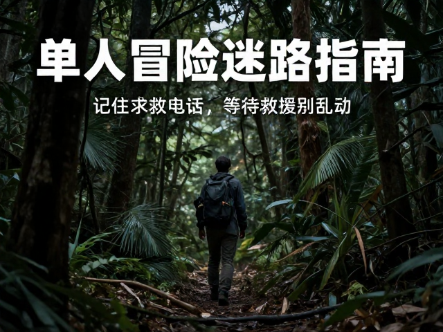 单人冒险迷路?记住求救电话报准位置,等待救援别乱动