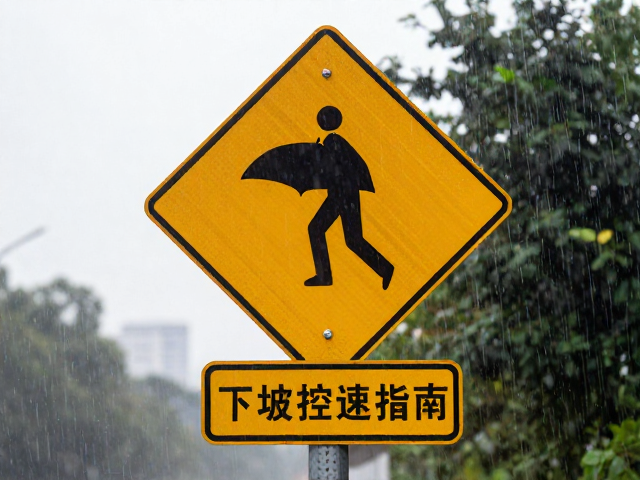 短时阵雨避雨选址与下坡控速指南,设置明显路标保障安全