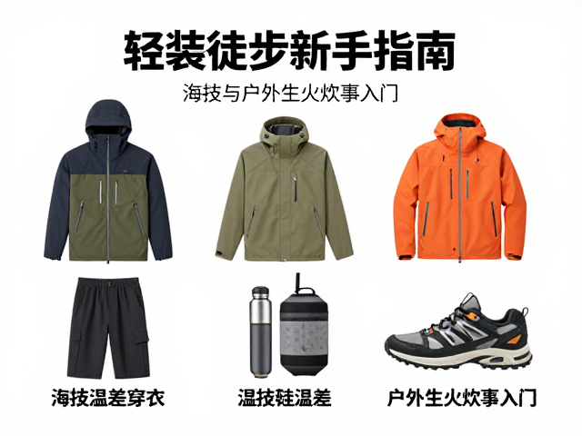 轻装徒步新手指南,海拔温差穿衣与户外生火炊事入门