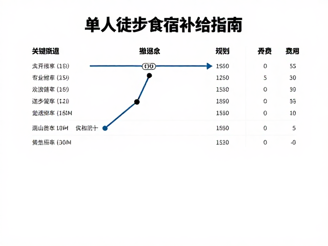 单人徒步食宿补给指南,撤退路线规划与费用明细