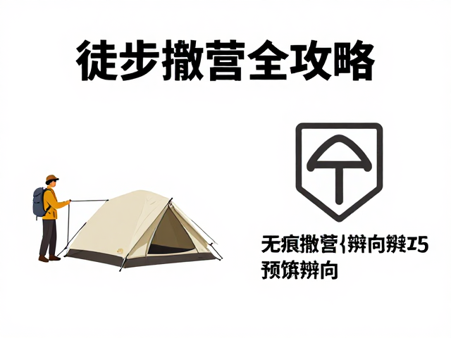 徒步露营扎营与辨向技巧,无痕撤营全攻略
