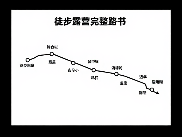 徒步露营完整路书,地图导航,睡眠保暖攻略
