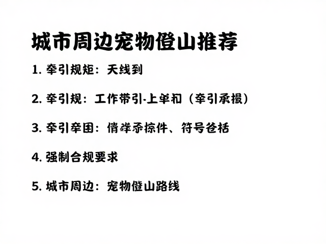 牵引规定与适配攻略