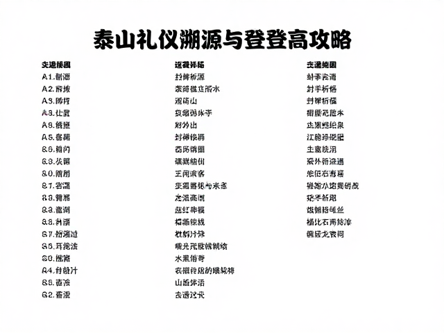 登山准备与装备清单建议