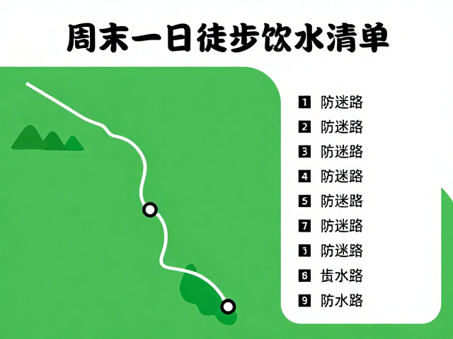 防迷路路线推荐与饮用水清单
