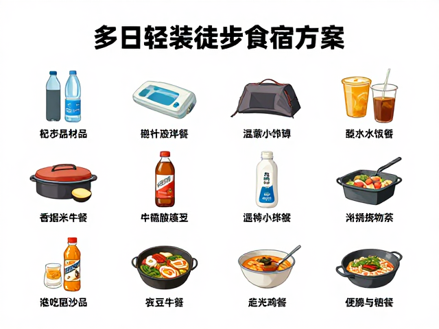 多日徒步的食宿规划与水源管理