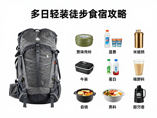 多日轻装徒步食宿方案,分装食品药品与便携午餐全攻略