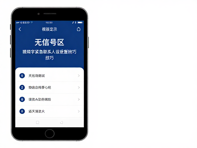 无信号区如何定位?掌握海拔显示与紧急联系人设置技巧