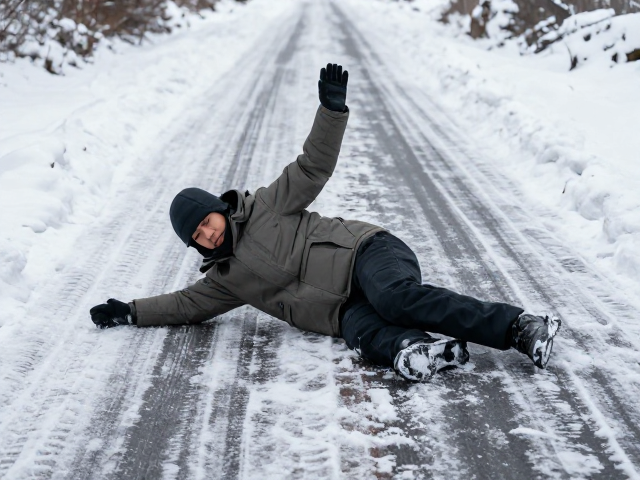 低估线路致冰雪路滑摔倒?急救技能与避险指南