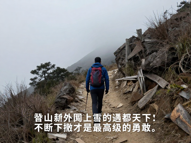 登山新手独自走野路遇极端天气,果断下撤才是最高级的勇敢