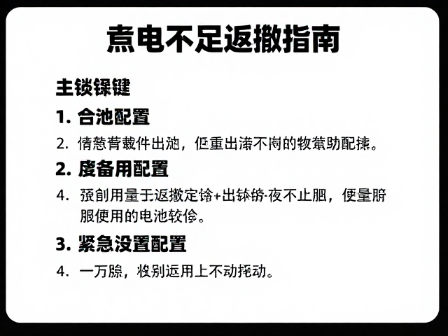 能见度不足时的紧急返撤指南