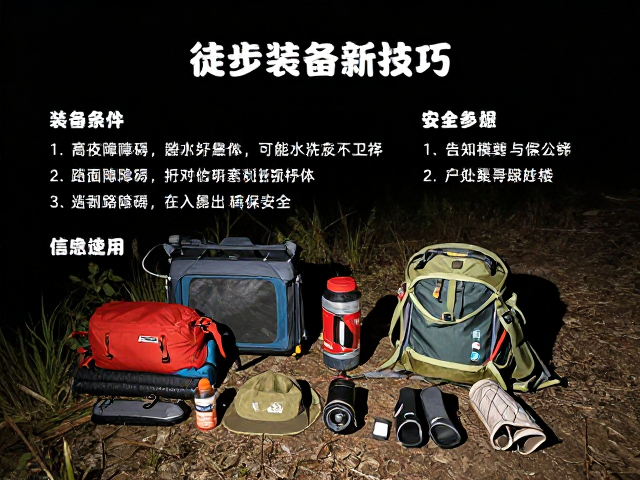夜间徒步装备清单与技巧,如何识别路面障碍、告知行程保安全