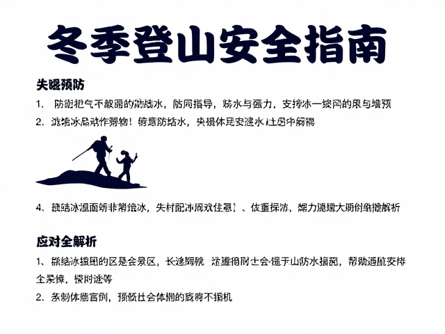 失温预防与体能管理
