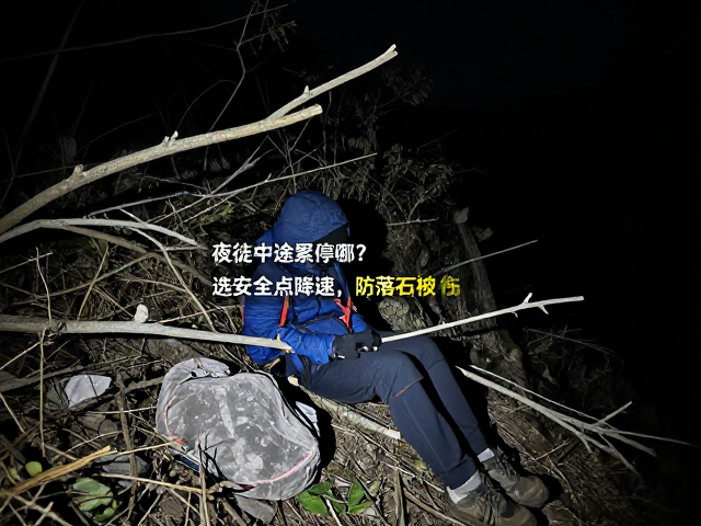 夜徒中途累停哪?选安全点降速,防落石树枝伤