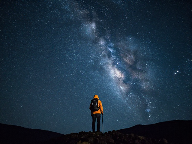 徒步星空摄影,三分法构图与装备特写参数设置指南