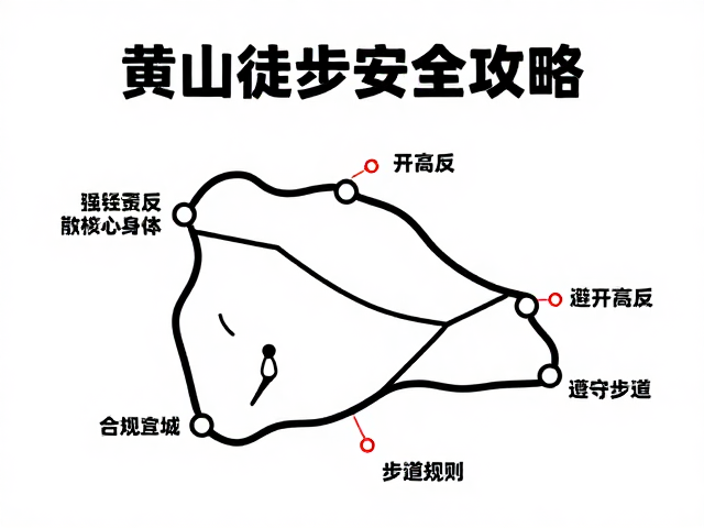 黄山徒步全攻略,避开高反,遵守步道规则的安全指南