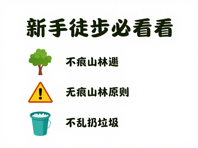 不乱扔垃圾,践行无痕山林