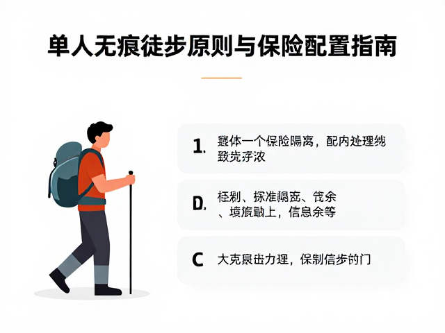 单人徒步的风险隔离:装备冗余与信息同步