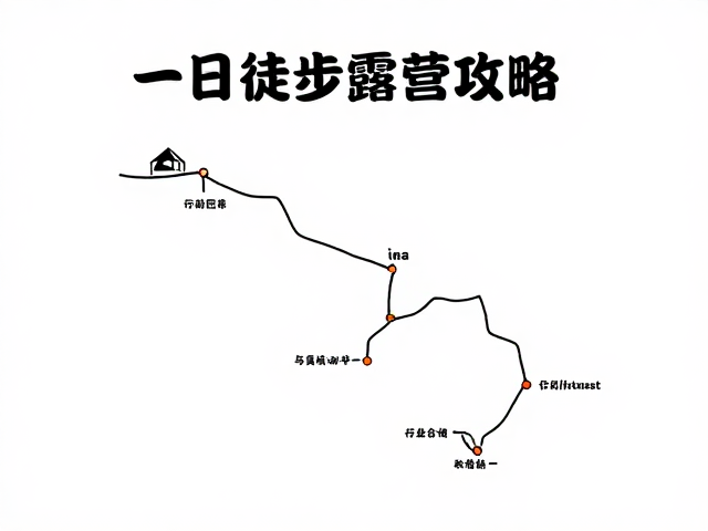 一日徒步露营攻略,配速控制与营地体验全方案