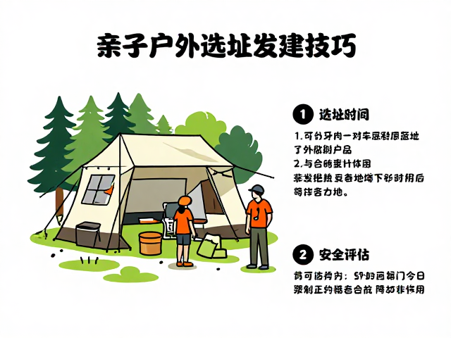 亲子户外首选,营地选址搭建技巧与定点放射徒步指南