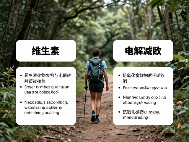 徒步营养补给,维生素矿物质与电解质平衡,抗氧化食物助恢复