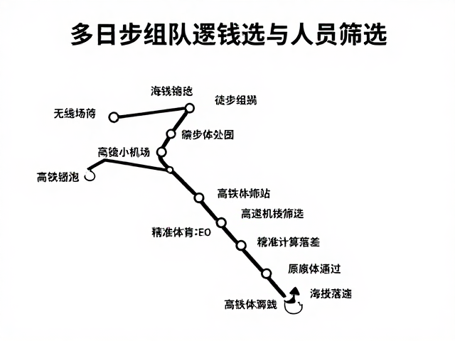 多日徒步组队攻略,无缝衔接机场高铁,精准计算海拔落差