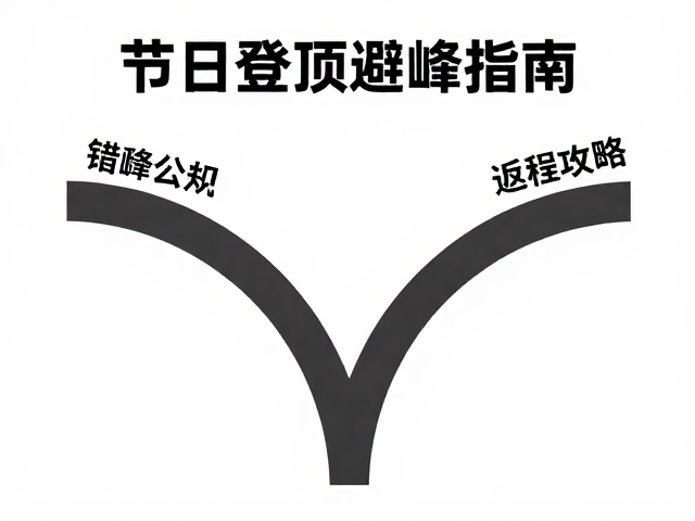 节假日登顶避峰指南,岔路口提示与返程交通全攻略