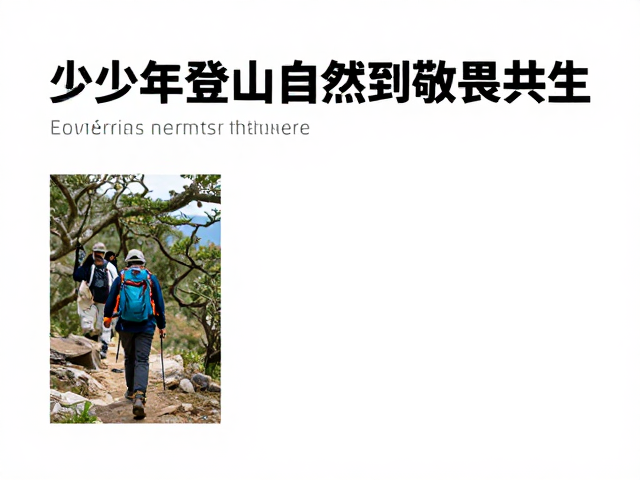 青少年户外精神,提前规划登山,重塑自然教育价值观
