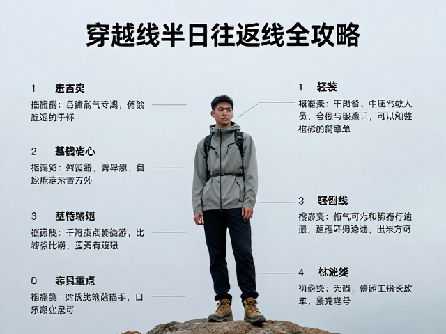 轻装徒步拍照穿搭指南，穿越线半日往返路线全攻略