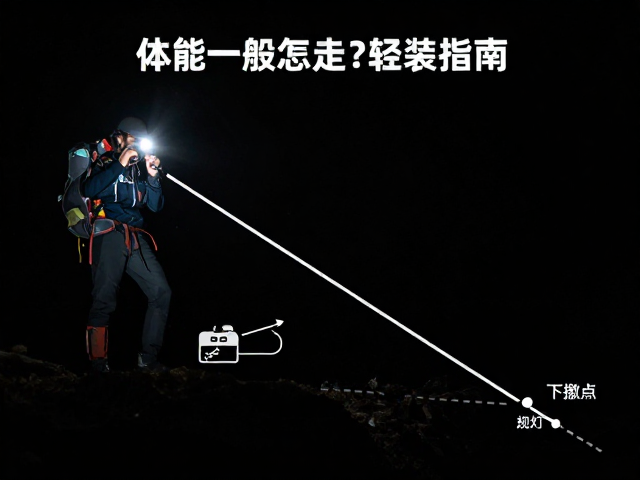 体能一般怎么走?轻装路线,下撤点规划,头灯必备指南