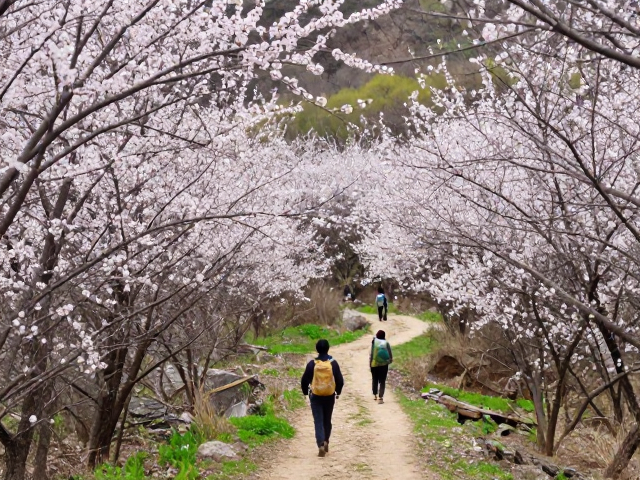 春赏花海徒步小众路线,守护水源地,一日轻装出发