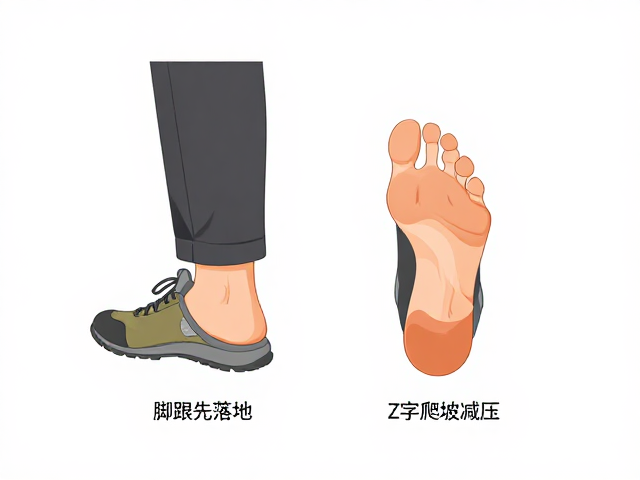 负重徒步脚跟先落地需谨慎?试试Z字爬坡减压