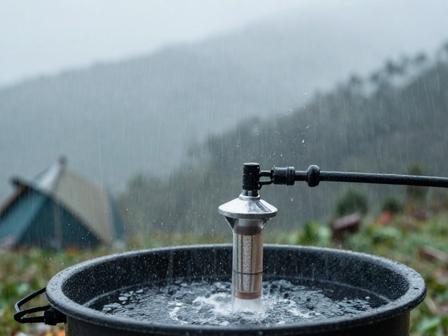 雨季露营雨水收集与滤芯反冲洗,高海拔烧水沸点低应对法